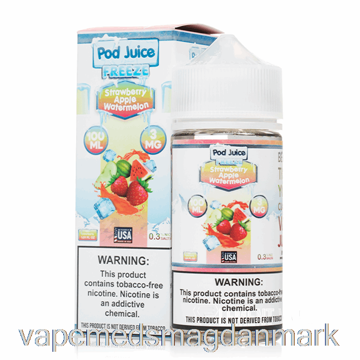 Vape Juice Fryse Jordbær æble Vandmelon - Bælg Juice - 100ml 12mg